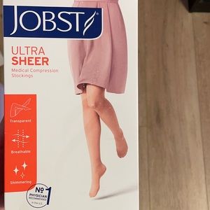 1 new pair of Jobst ultra sheer compression hose.